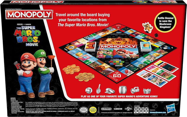 Hasbro Monopoly | The Super Mario Bros. Movie Edition | Board Game