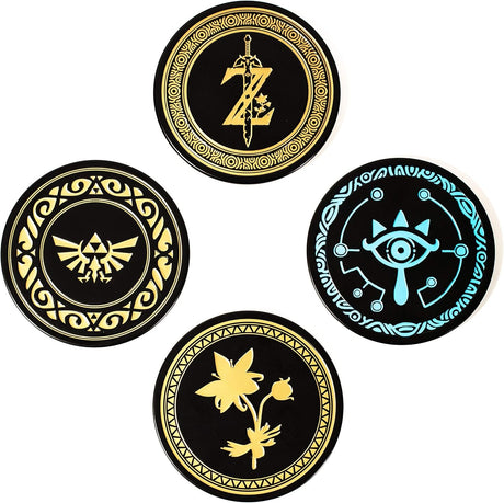 THE LEGEND OF ZELDA | Metal Coasters | Paladone | Set of 4 | Officially Licensed