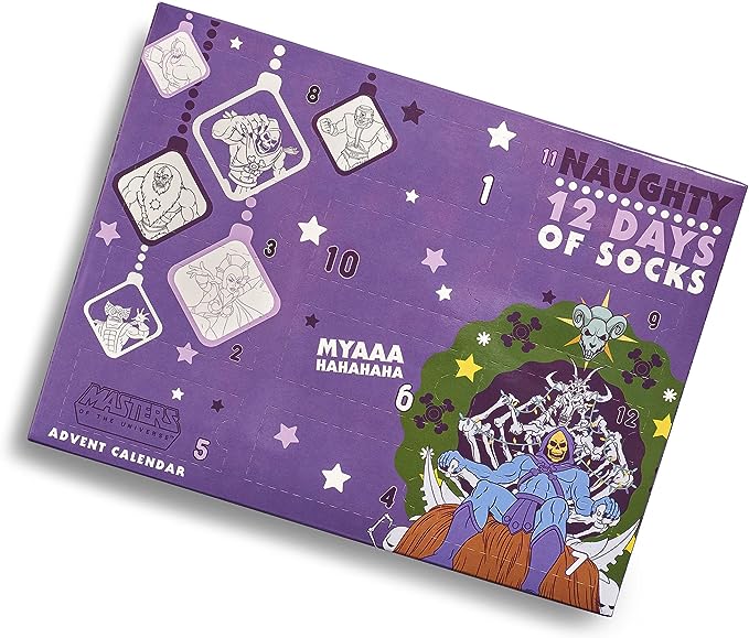 Advent Calendar | Masters Of The Universe | Skeletor | Naughty | 12 Days of Socks