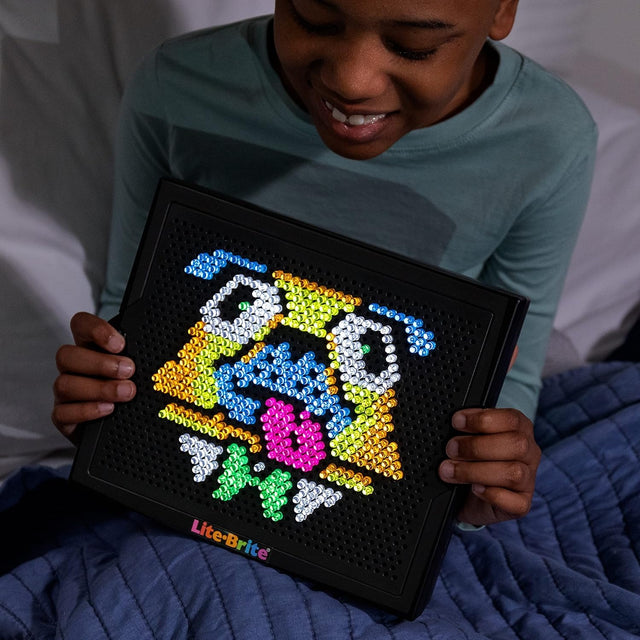 SUPER BRITE HD  | Basic Fun | Lite-Brite | Light Up Drawing Board