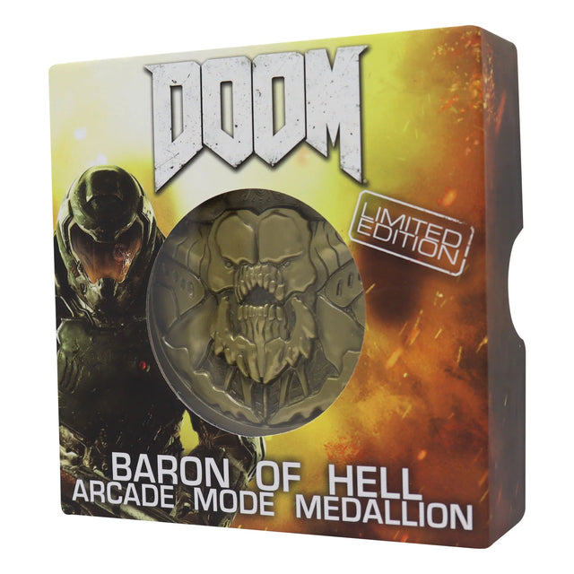 Doom | Baron of Hell Metal Medallion | Collectible Limited Edition