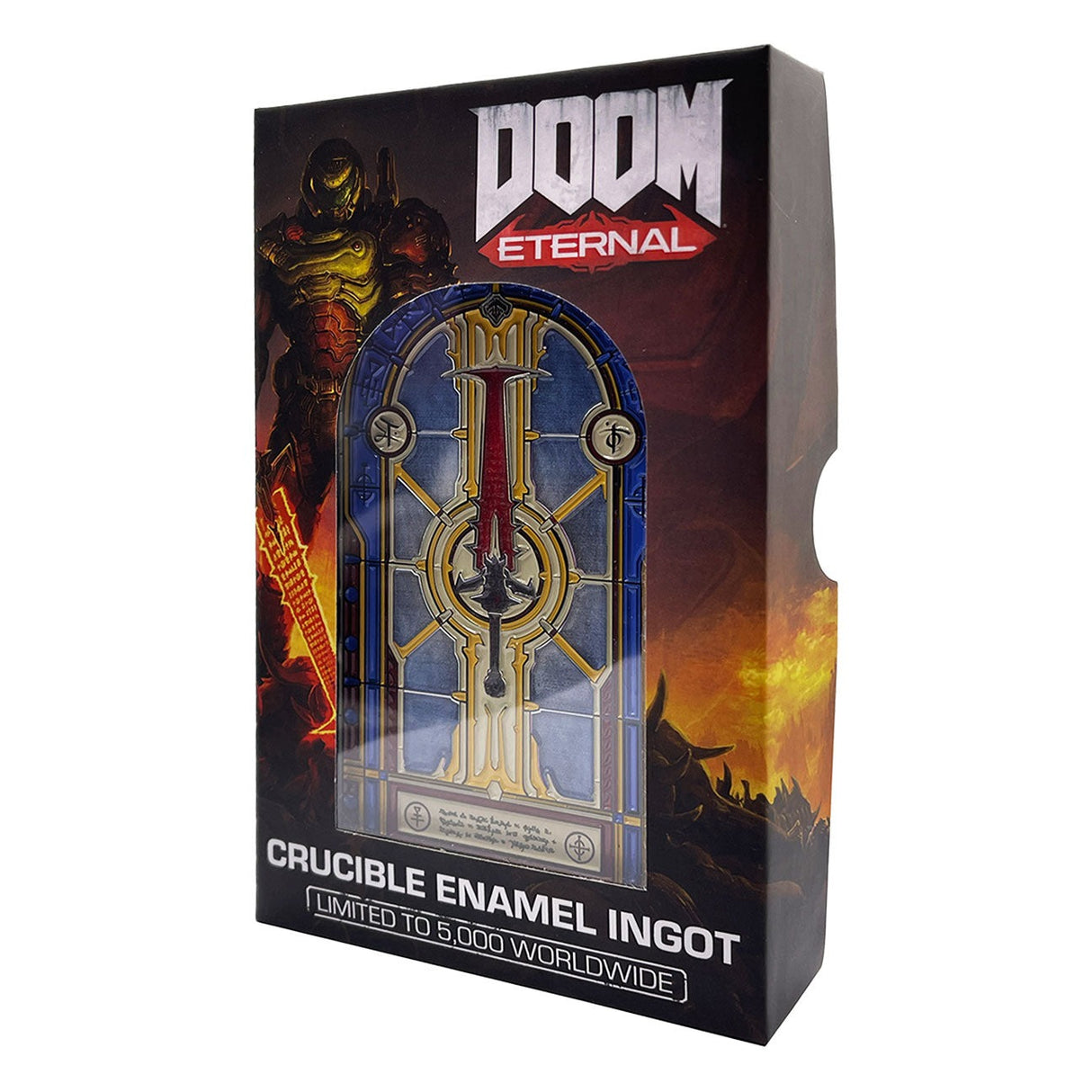Doom Eternal | Crucible Sword Stained Glass Window Enamel Ingot | Limited Edition