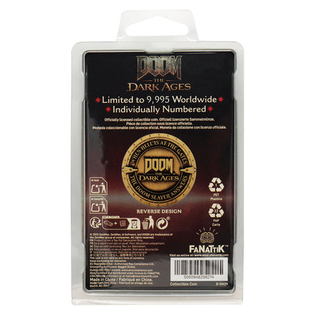 Fanattik DOOM: The Dark Ages: DOOM SLAYER Limited Edition Collectable Coin