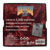 Fanattik DOOM II Limited Edition Commemorative FLOPPY DISK Metal Replica Antique Silver