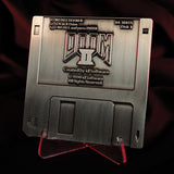 Fanattik DOOM II Limited Edition Commemorative FLOPPY DISK Metal Replica Antique Silver