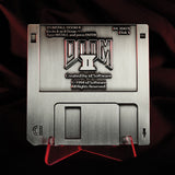 Fanattik DOOM II Limited Edition Commemorative FLOPPY DISK Metal Replica Antique Silver