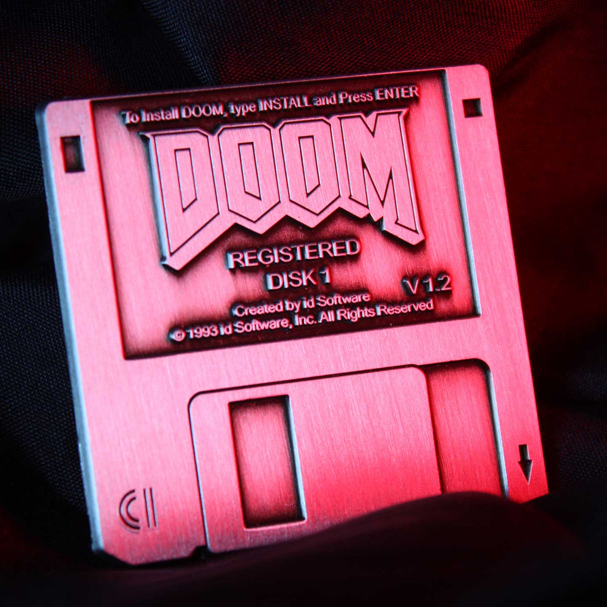Fanattik DOOM Limited Edition FLOPPY DISK Pin Badge
