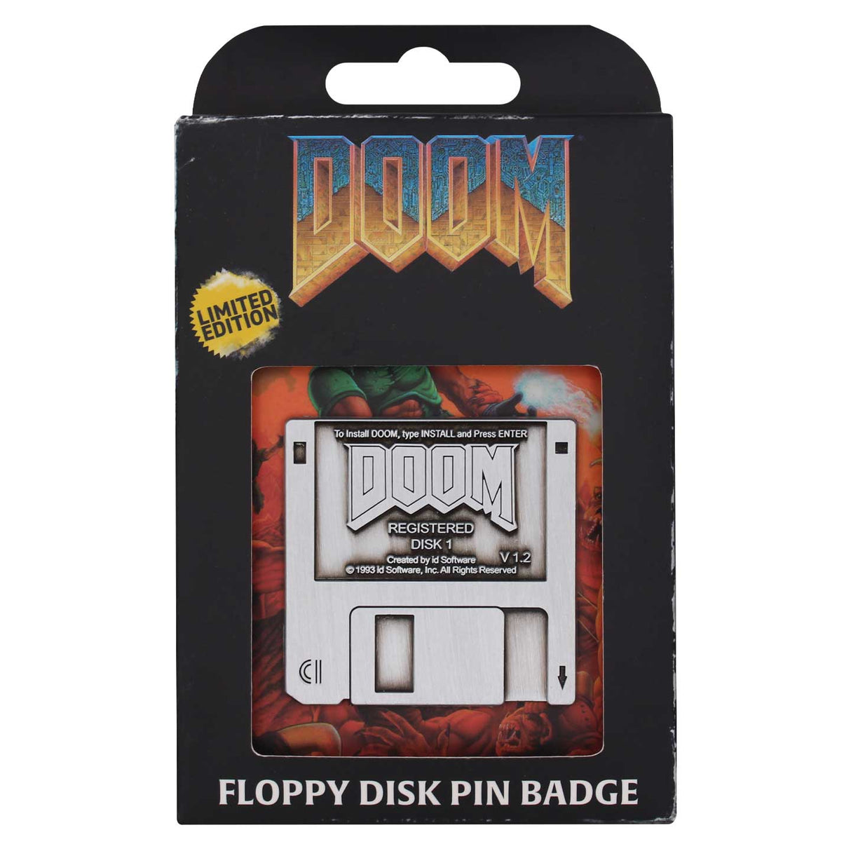 Fanattik DOOM Limited Edition FLOPPY DISK Pin Badge
