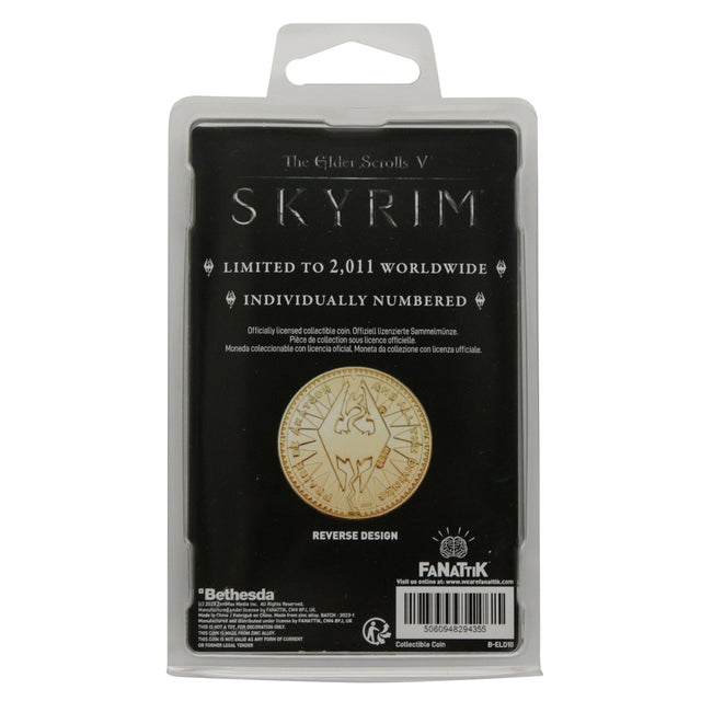 The Elder Scrolls V Skyrim | 24k Replica Septim | Limited Edition Coin