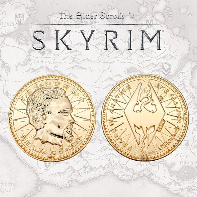 The Elder Scrolls V Skyrim | 24k Replica Septim | Limited Edition Coin