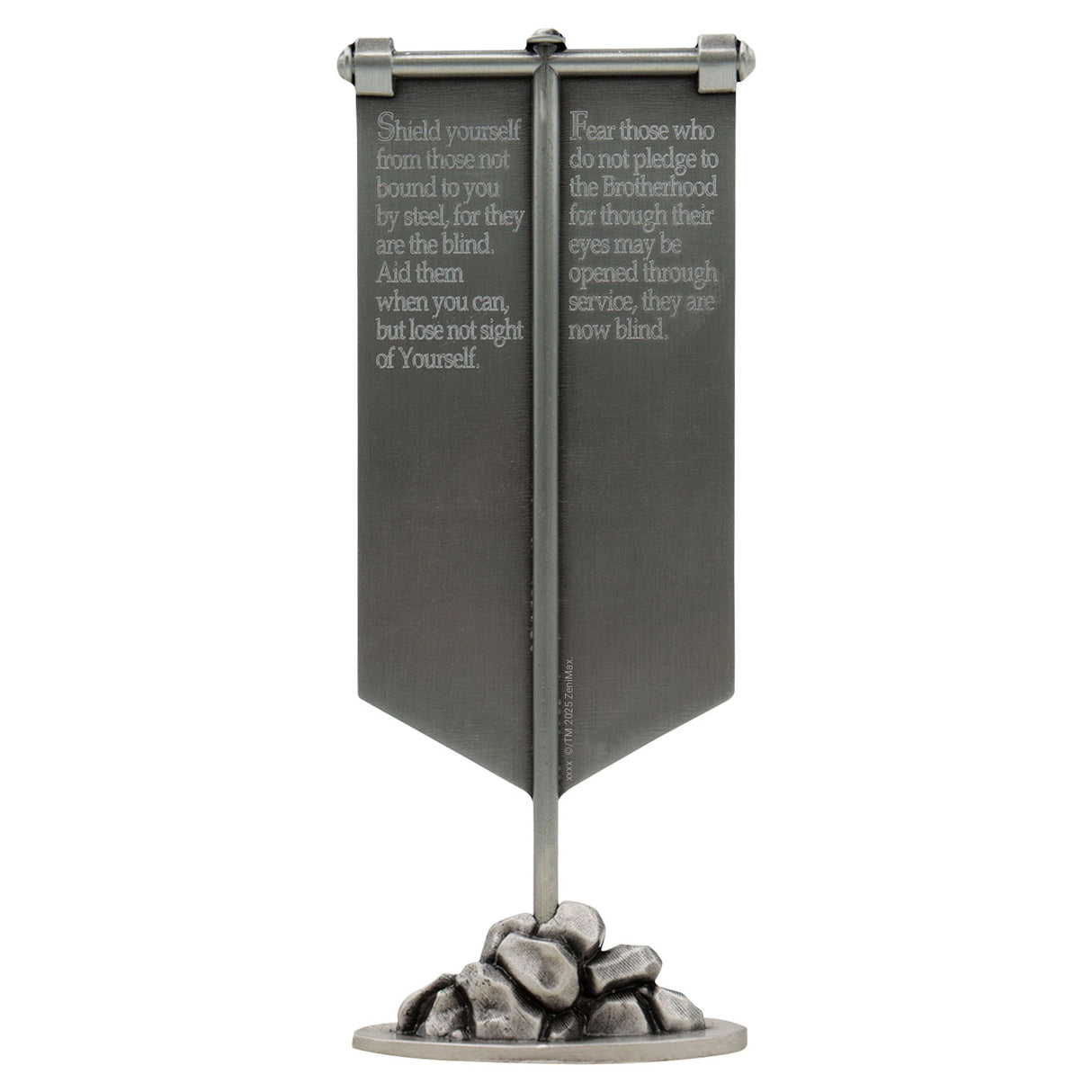 Fanattik Fallout Limited Edition BROTHERHOOD OF STEEL Metal Desktop Banner