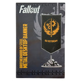 Fanattik Fallout Limited Edition BROTHERHOOD OF STEEL Metal Desktop Banner