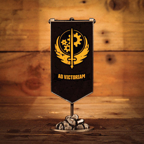 Fanattik Fallout Limited Edition BROTHERHOOD OF STEEL Metal Desktop Banner