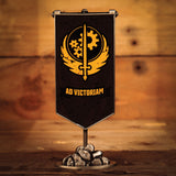Fanattik Fallout Limited Edition BROTHERHOOD OF STEEL Metal Desktop Banner