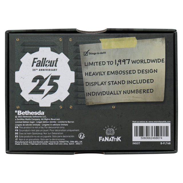 Fallout | Limited Edition | 25th Anniversary Ingot