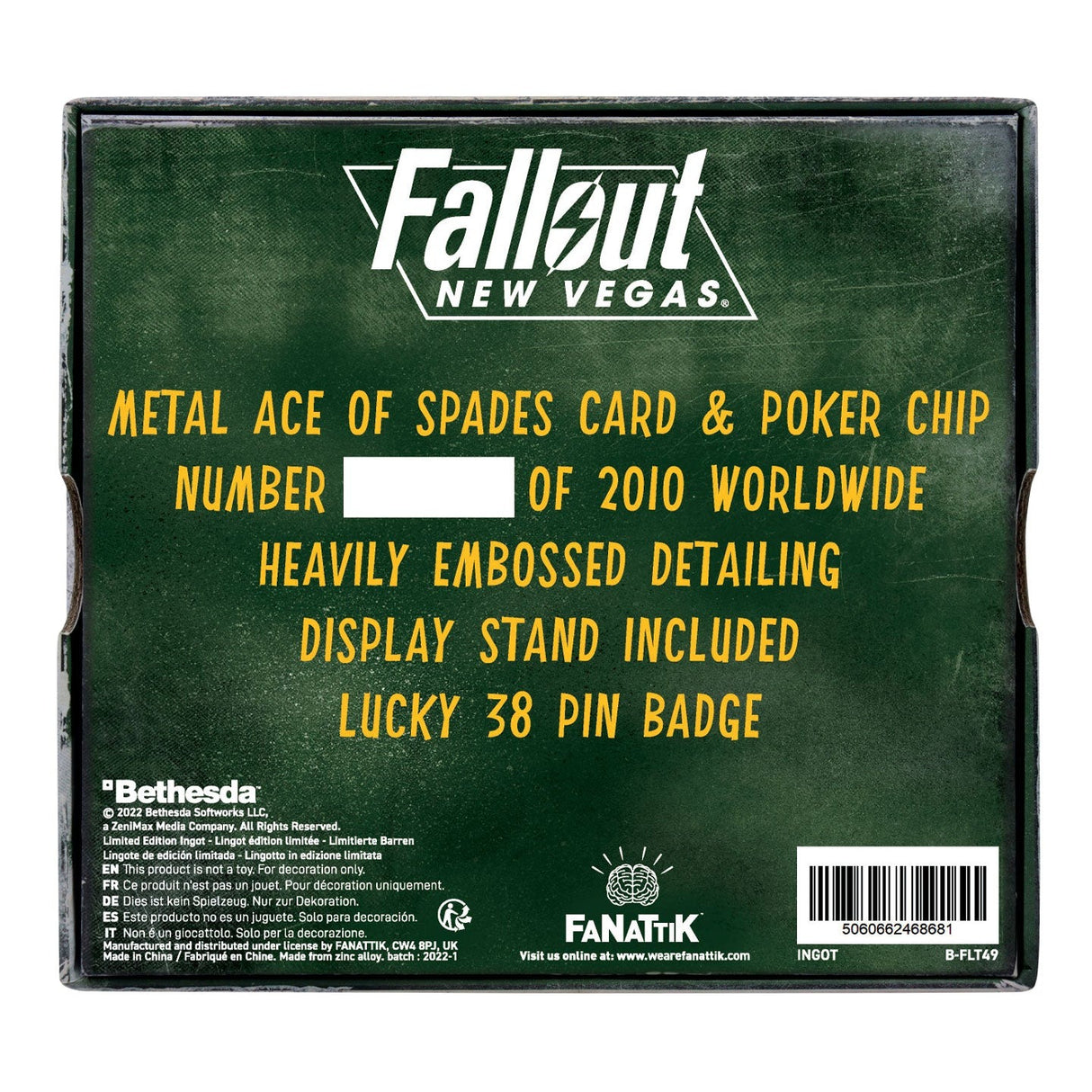 LUCKY 38 METAL CASINO SET | Fallout New Vegas | Limited Edition