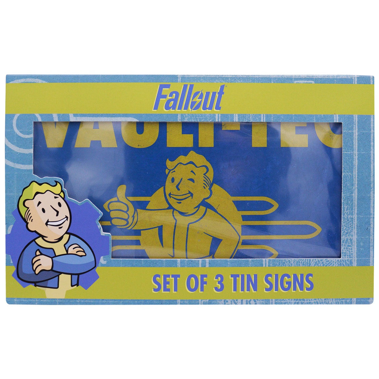 SET OF 3 TIN SIGNS | Fallout | Limited Edition