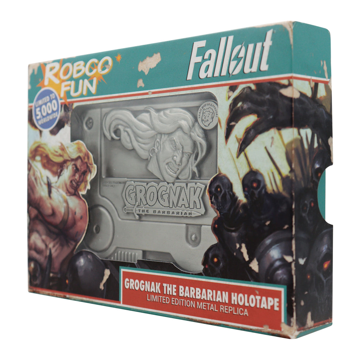Fanattik Fallout Limited Edition GROGNAK THE BARBARIAN Holotape Metal Replica