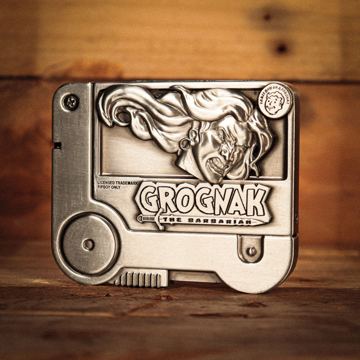 Fanattik Fallout Limited Edition GROGNAK THE BARBARIAN Holotape Metal Replica