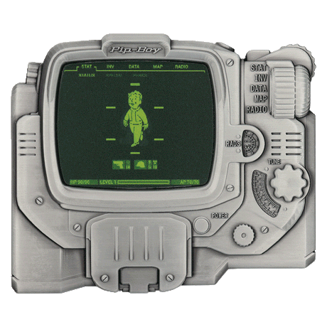 Fanattik Fallout Limited Edition PIP-BOY 3000 Mk IV Lenticular Metal Ingot