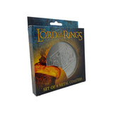 The Lord of the Rings | Set of 4 Embossed Metal Coasters