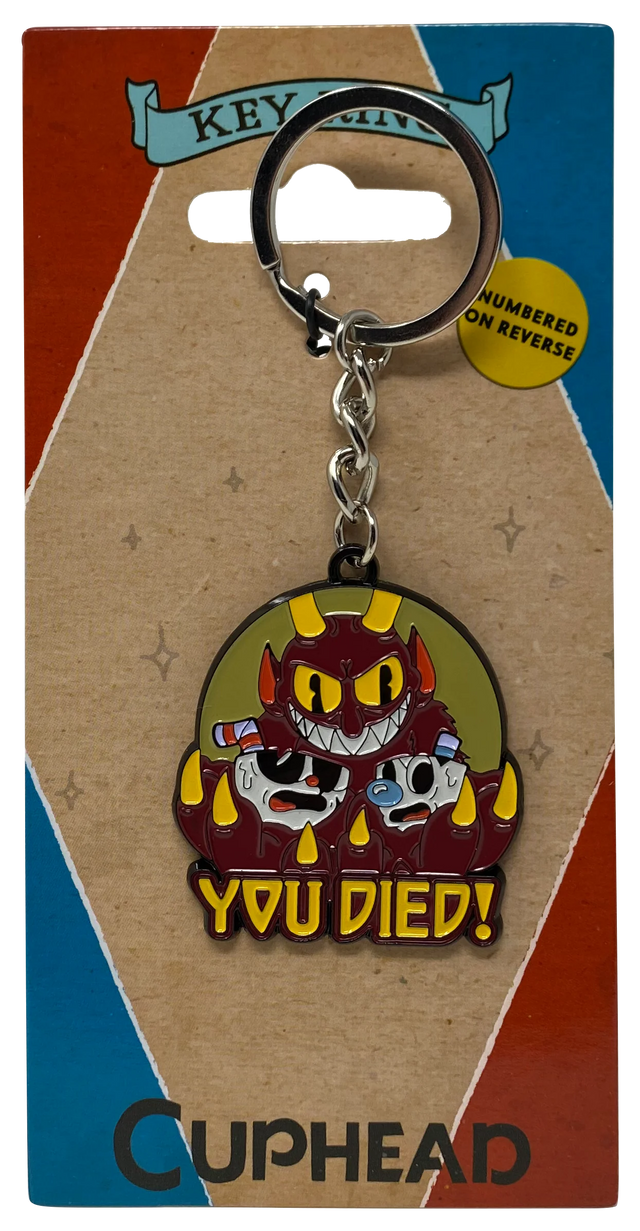 Cuphead | You Died Keyring | Limited Edition