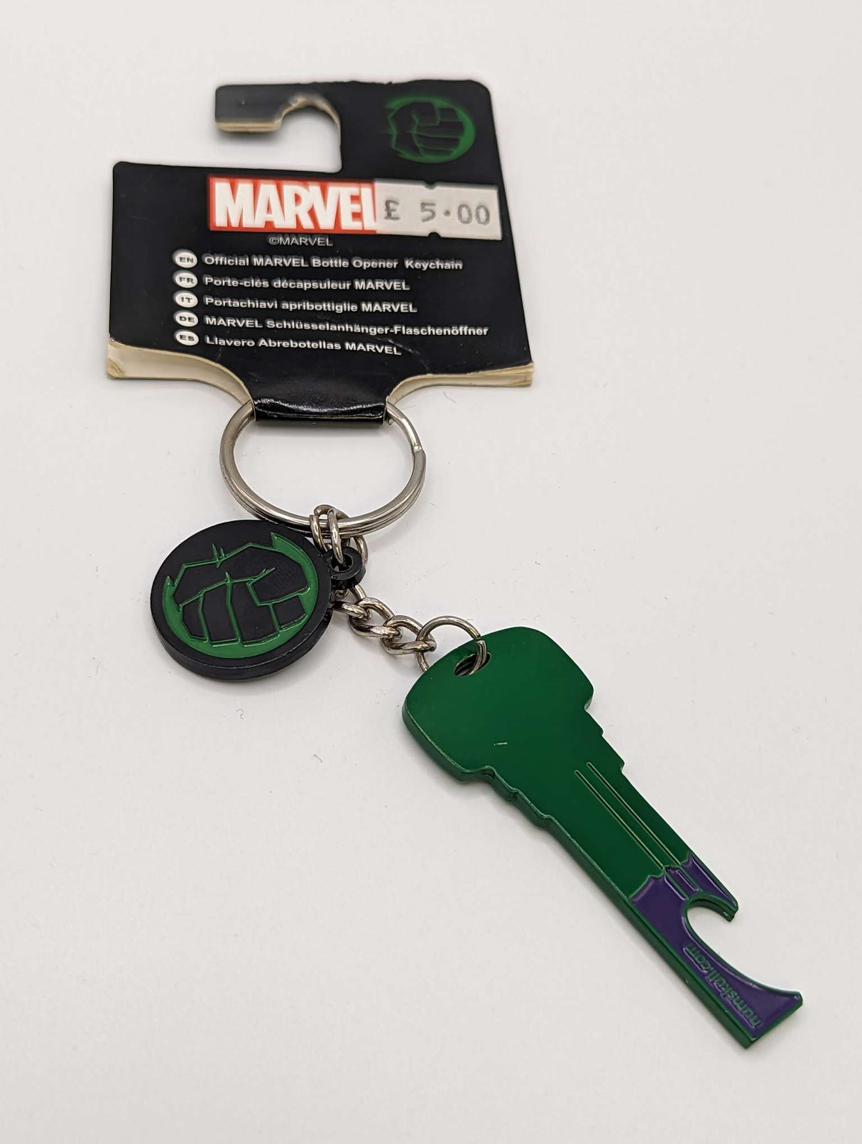 Damaged Packaging | Official Marvel Hulk Key Bottle Opener Keyring / Keychain Superheroes