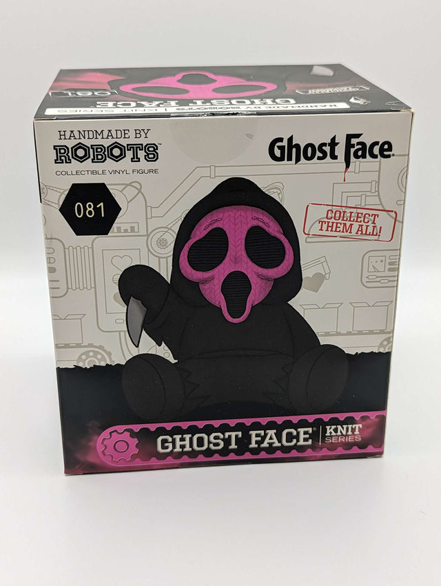 Ghost Face Pink | Handmade by Robots | Scream | Vinyl Figure | Knit Series #081