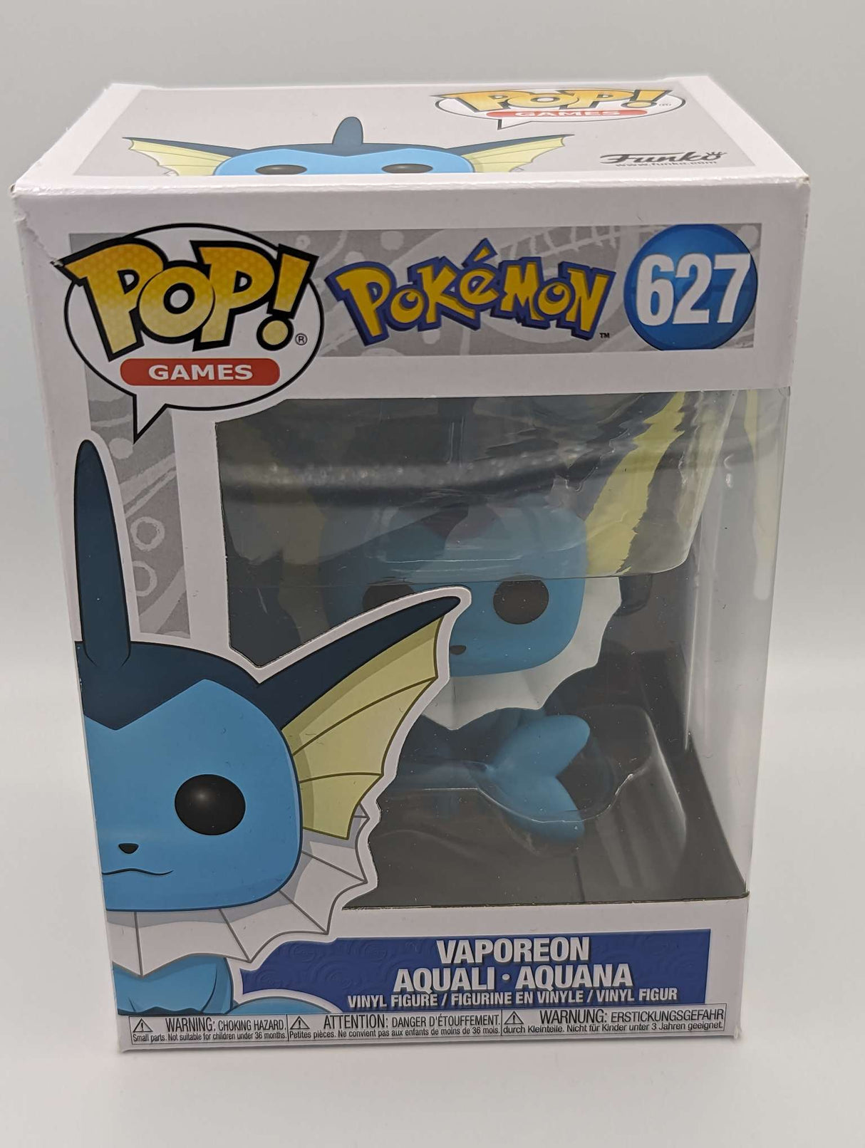 Damaged Box | Funko Pop Games | Pokemon | Vaporeon #627