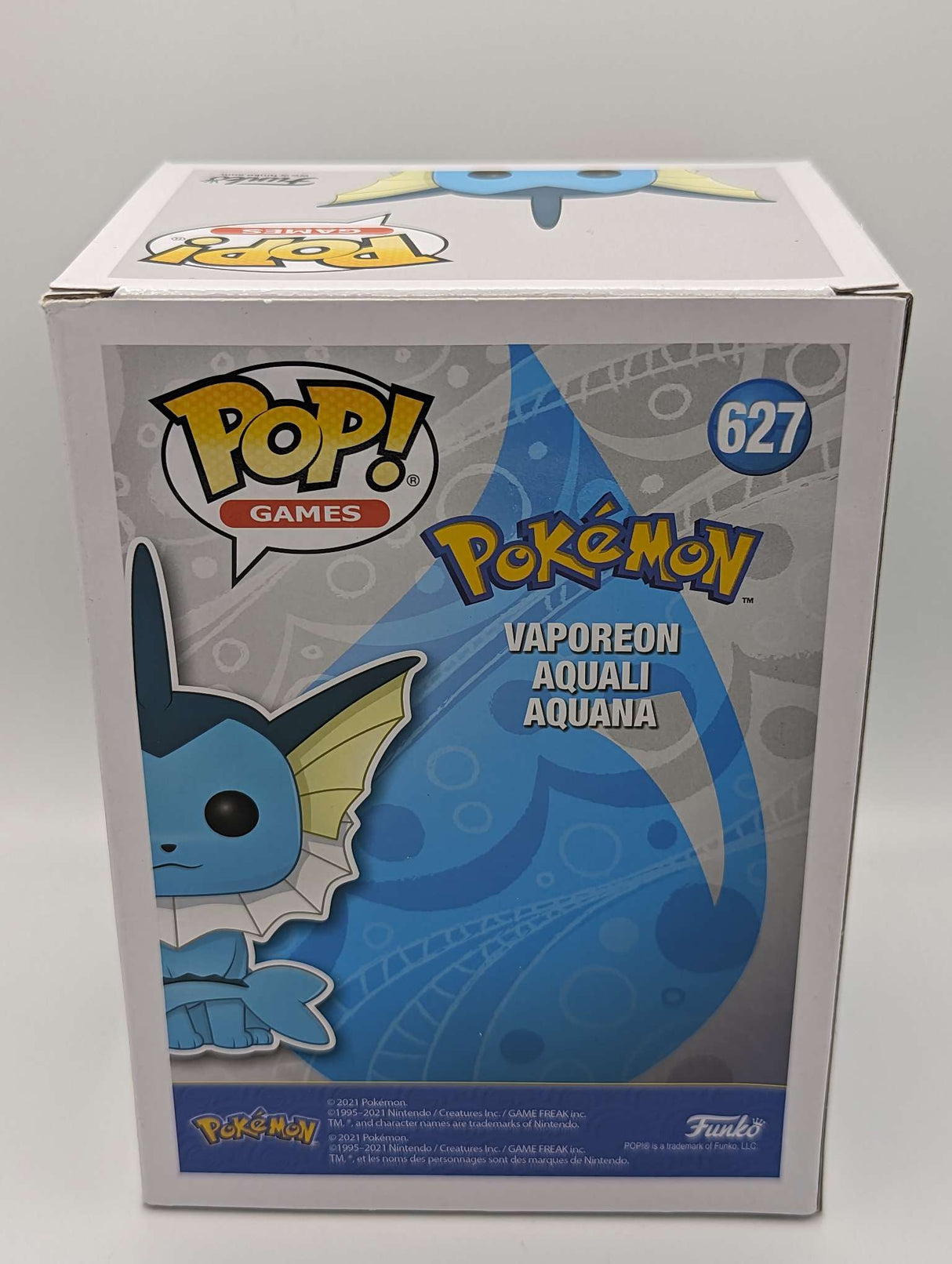 Damaged Box | Funko Pop Games | Pokemon | Vaporeon #627