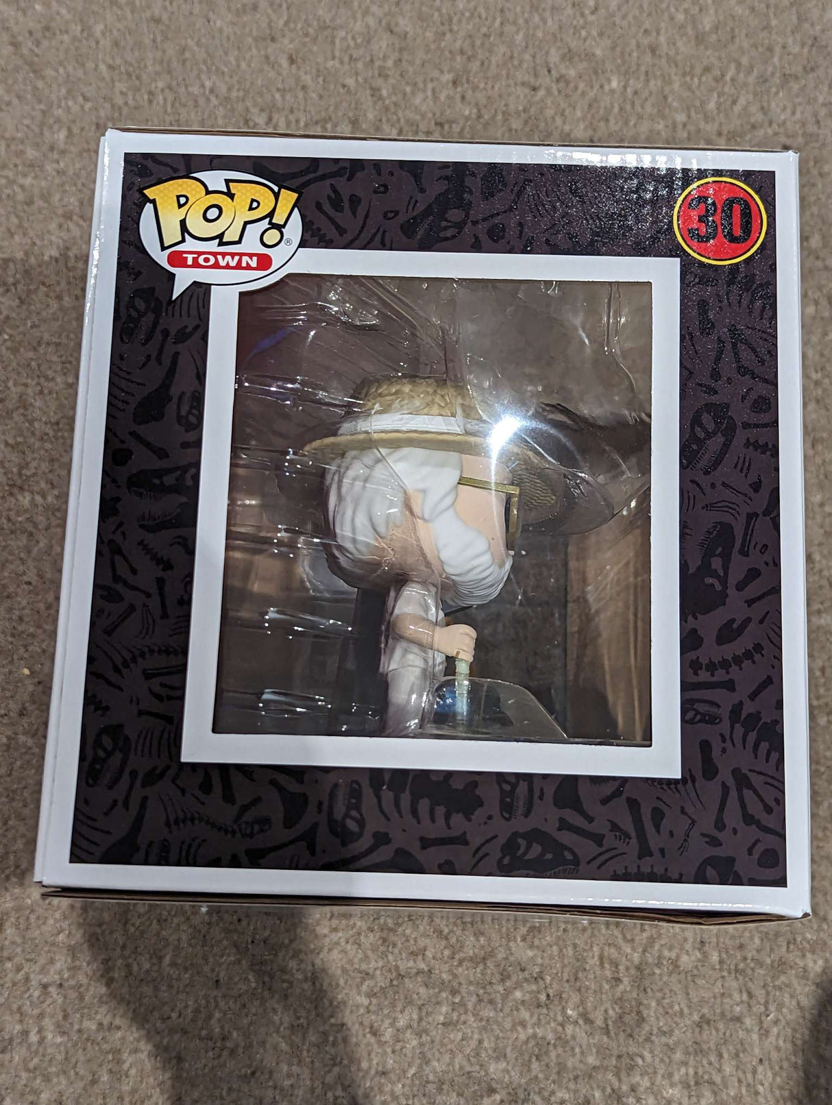 Damaged Box | Funko Pop! Town | Jurassic Park | John Hammond with Gates #30