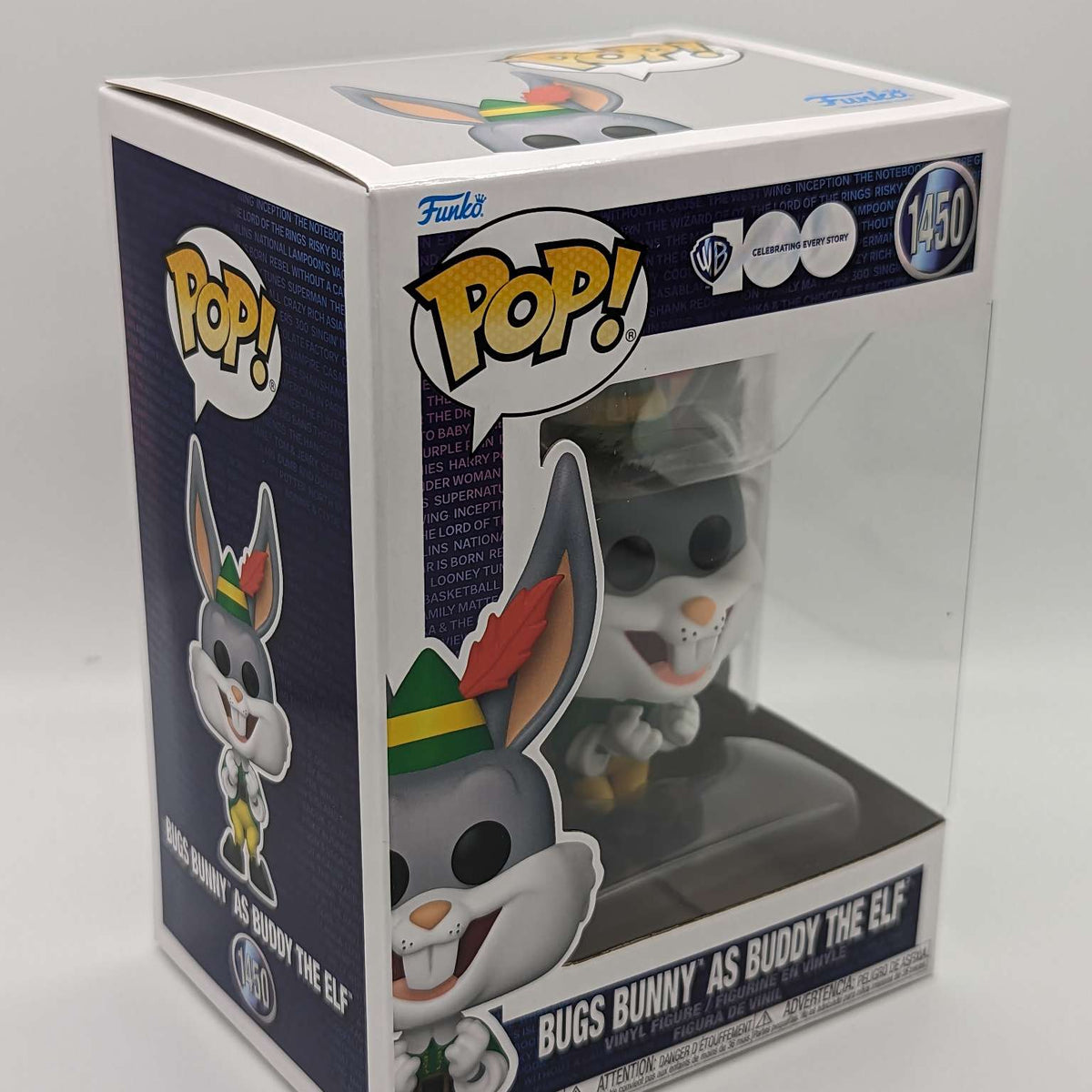 Funko Pop Movies | WB100 | Bugs Bunny As Buddy the Elf #1450 – JMToys.co.uk