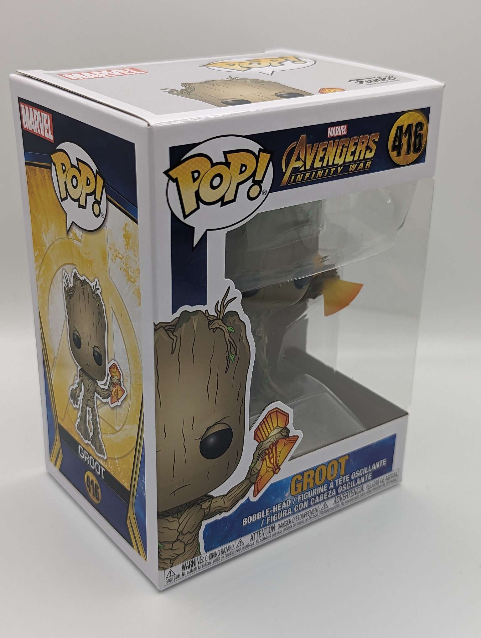 Funko Pop Marvel Avengers Infinity War Groot with Stormbreaker 41 JMToys