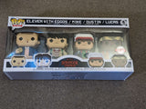 Damaged Box | Funko Pop 8-Bit | Stranger Things | Eleven with Eggos / Mike / Dustin / Lucas 4 Pack
