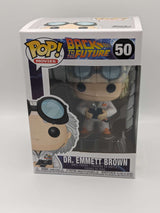 Damaged Box | Funko Pop Movies | Back to the Future | Dr. Emmett Brown #50