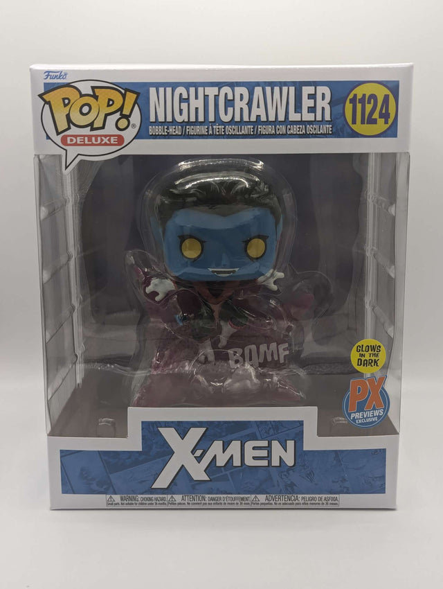 Funko Pop Deluxe | X-Men | Nightcrawler (Teleporting) PX Exclusive Glow #1124