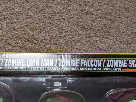 Damaged Box | Funko Pop Marvel | What If...? | Zombie Captain America / Iron Man / Falcon / Scarlet Witch | BlackLight | 4 Pack