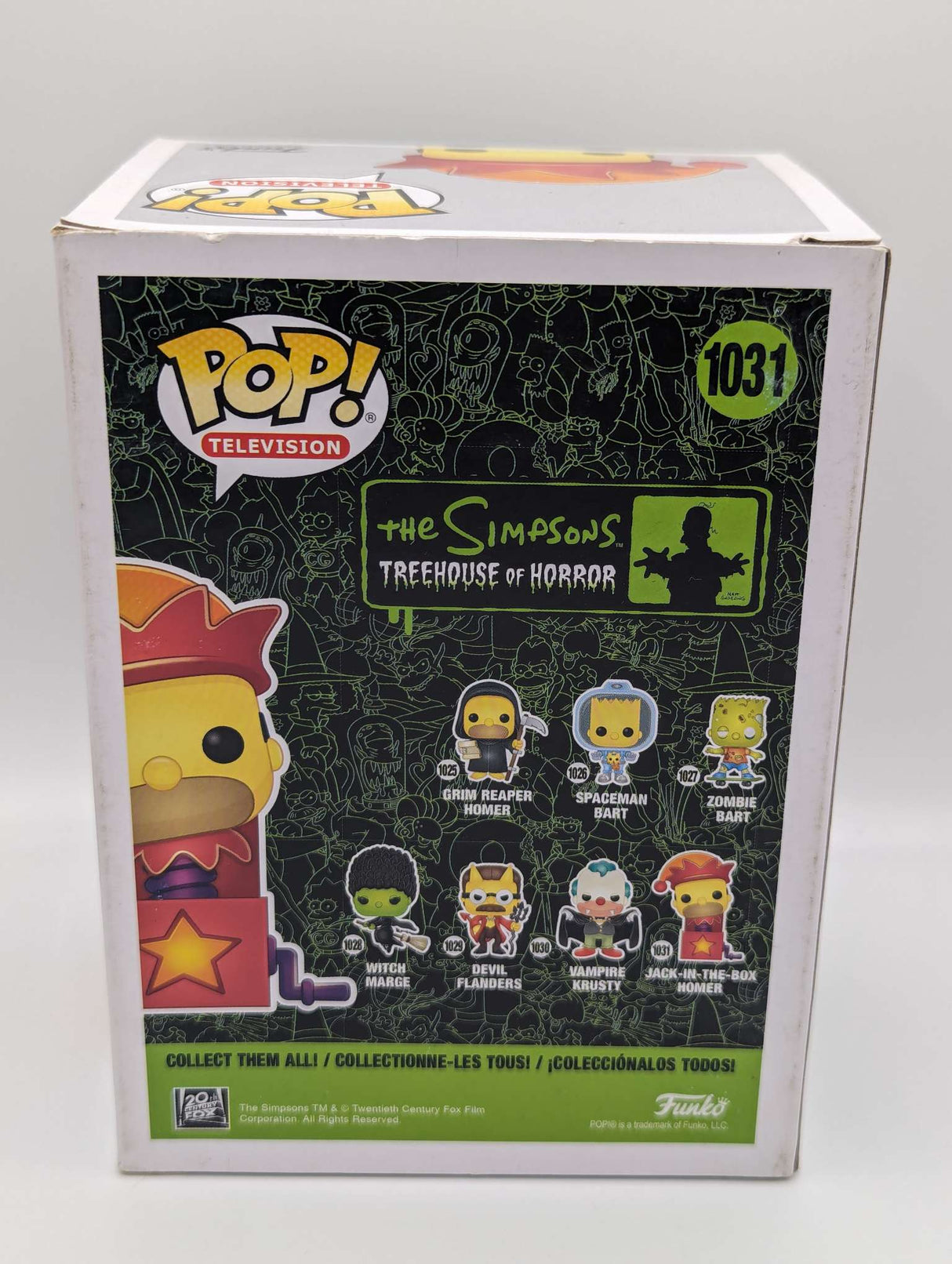 Damaged Box | Funko Pop Television | The Simpsons Treehouse of Horror | Jack in the Box Homer #1031
