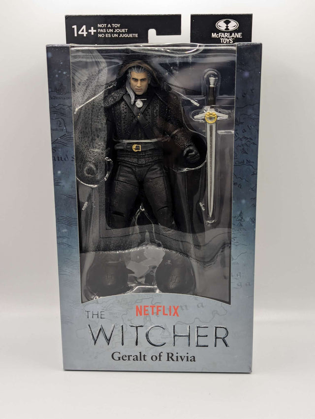 The Witcher | Geralt of Rivia with Cloth Cape | 7 inch Figure | McFarlane Toys