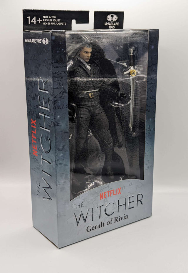 The Witcher | Geralt of Rivia with Cloth Cape | 7 inch Figure | McFarlane Toys