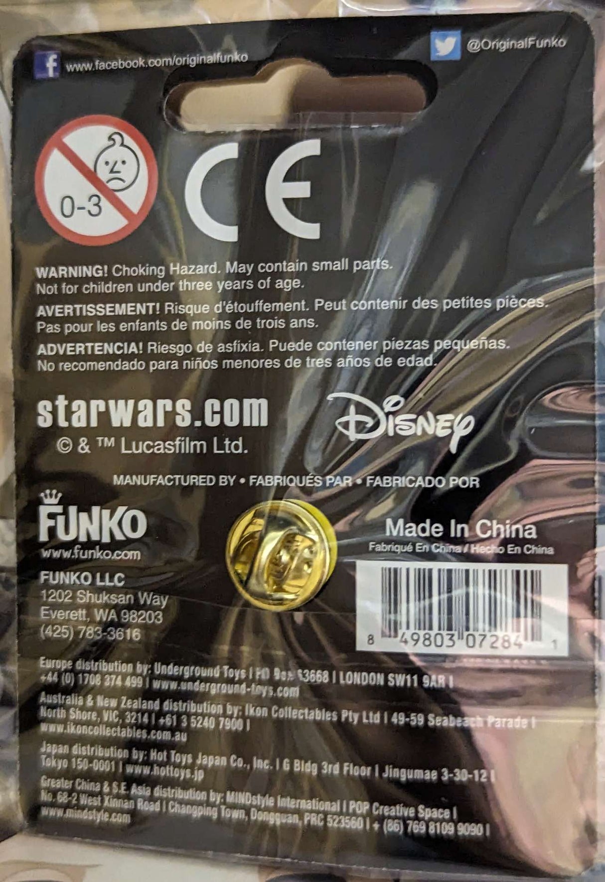 Funko Pop Pins Star Wars | C-3PO Enamel Pin Badge