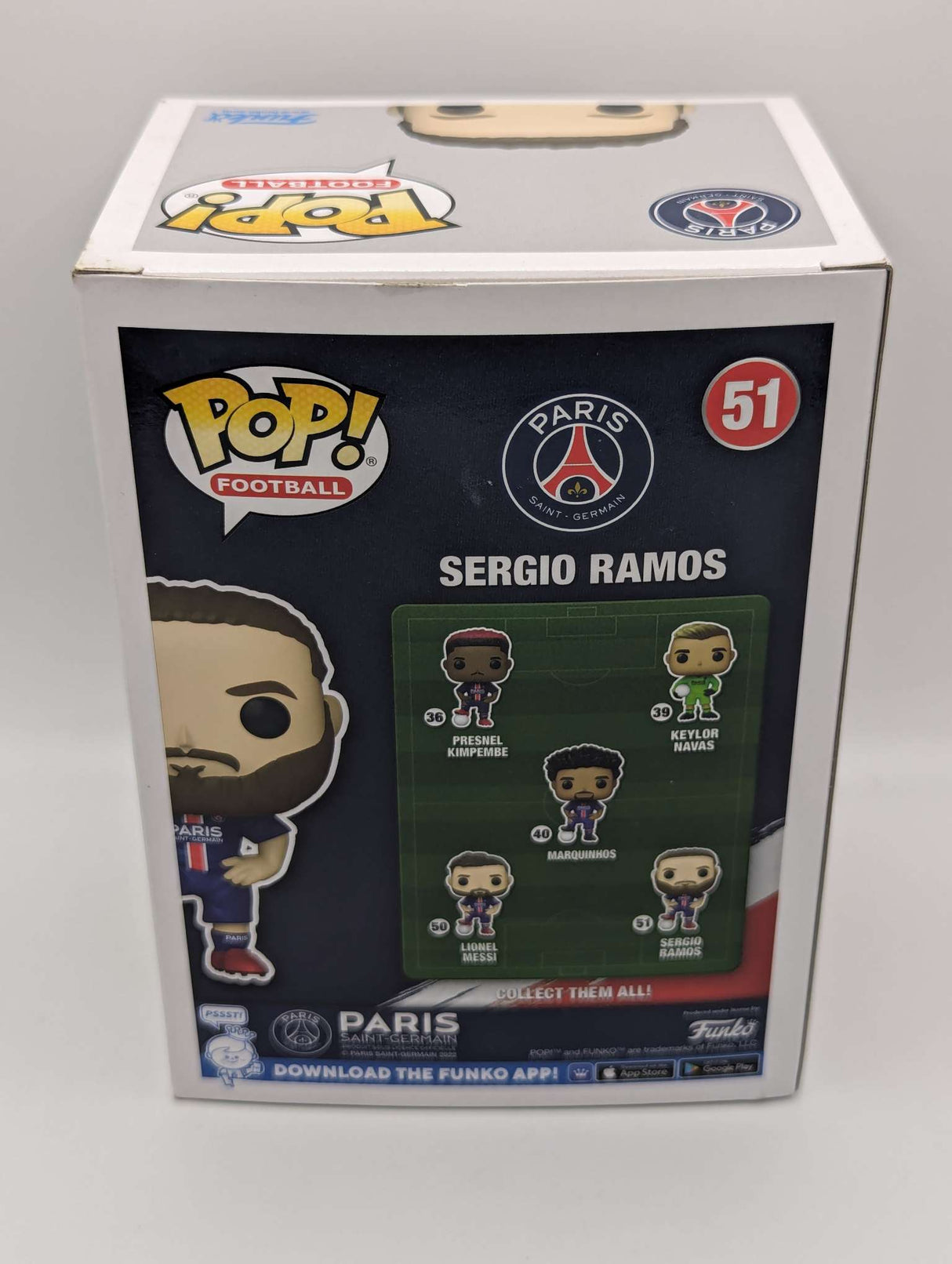 Funko Pop Football | Paris Saint Germain | Sergio Ramos #51