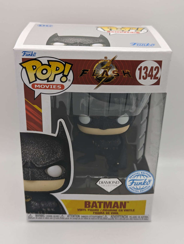 Funko Pop Movies | The Flash | Batman (Keaton) #1342 | Diamond