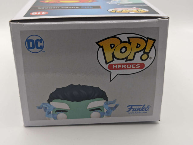 Damaged Box | Funko Pop Heroes | DC Universe | Superman Blue | 2021 Fall Convention #419