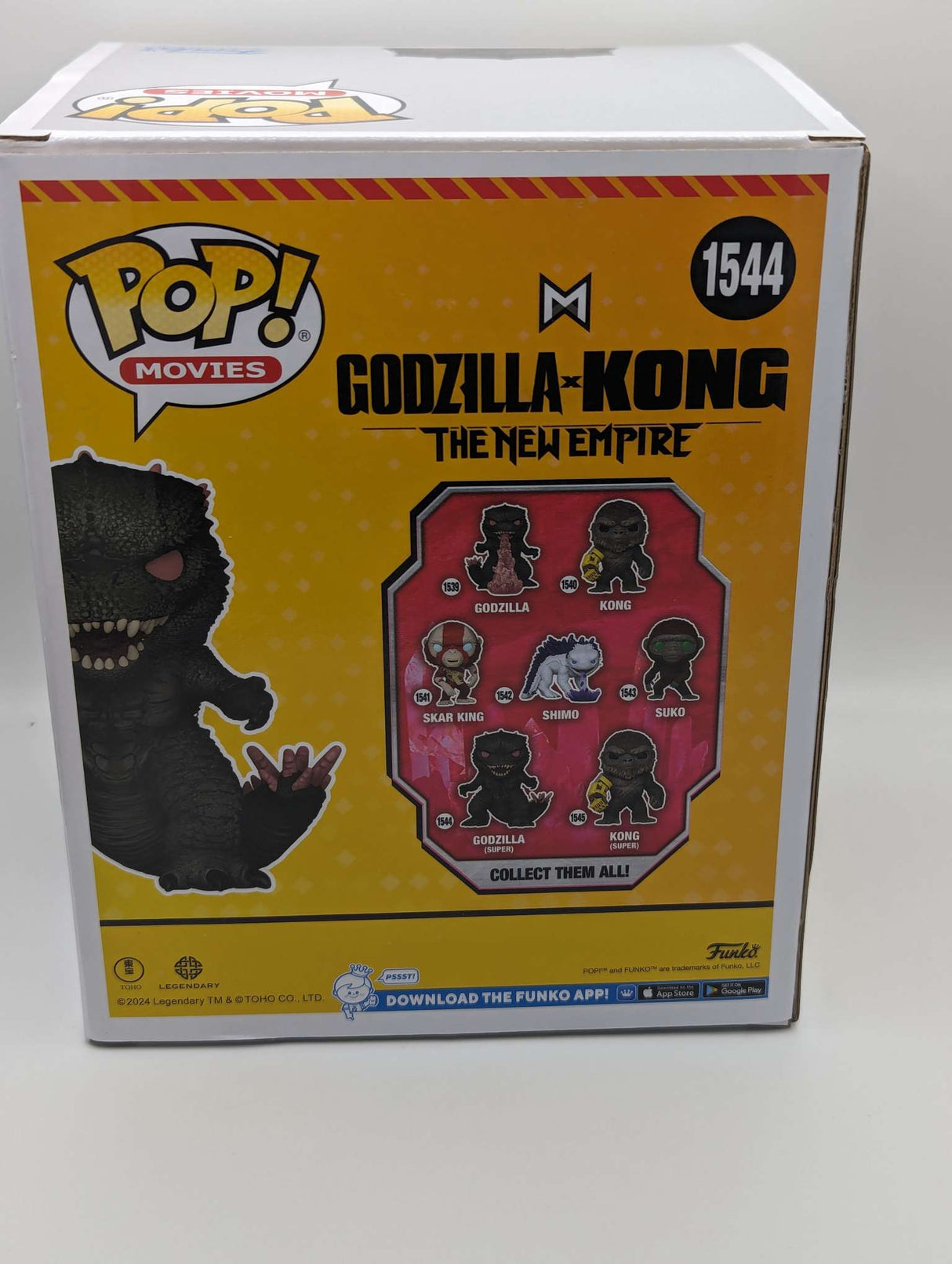 Funko Pop Movies | Godzilla X King Kong The New Empire | Godzilla #1544 | 6 Inch
