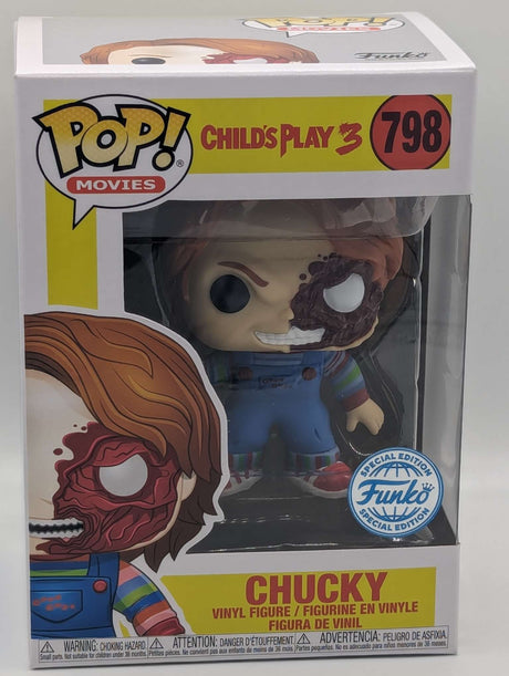 Funko Pop Movies | Child's Play 3 | Chucky (Half Face) #798