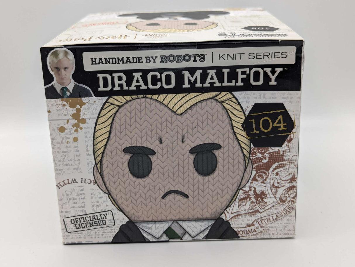 Damaged Box | Handmade by Robots | Harry Potter | Draco Malfoy Vinyl Figure | Knit Series #104