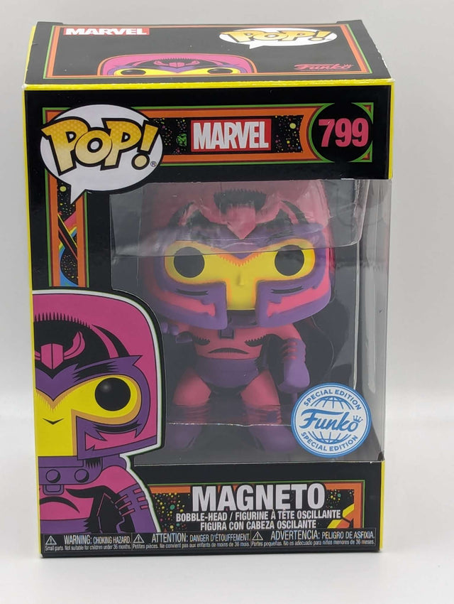 Damaged Box | Funko Pop Marvel | Magneto (Black Light) #799