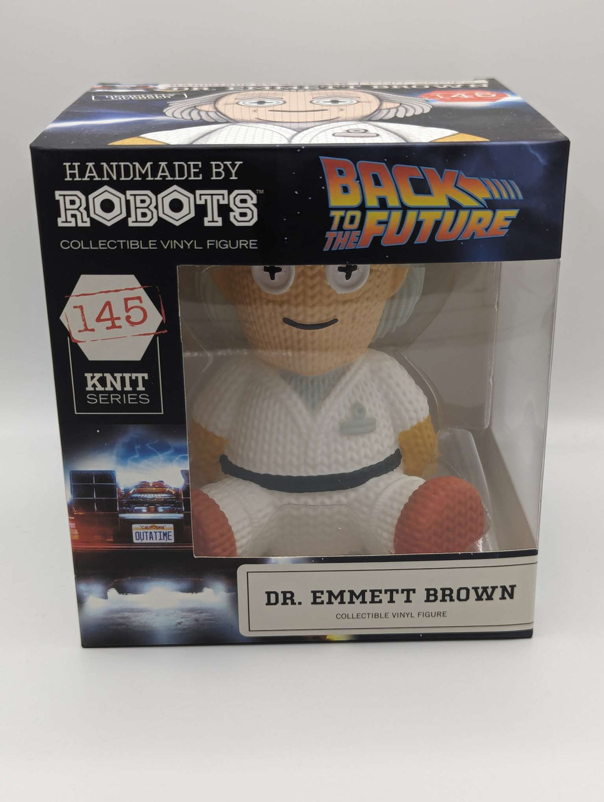 Dr. Emmett Brown | Back to The Future | Handmade by Robots | Vinyl Figure | Knit Series #145