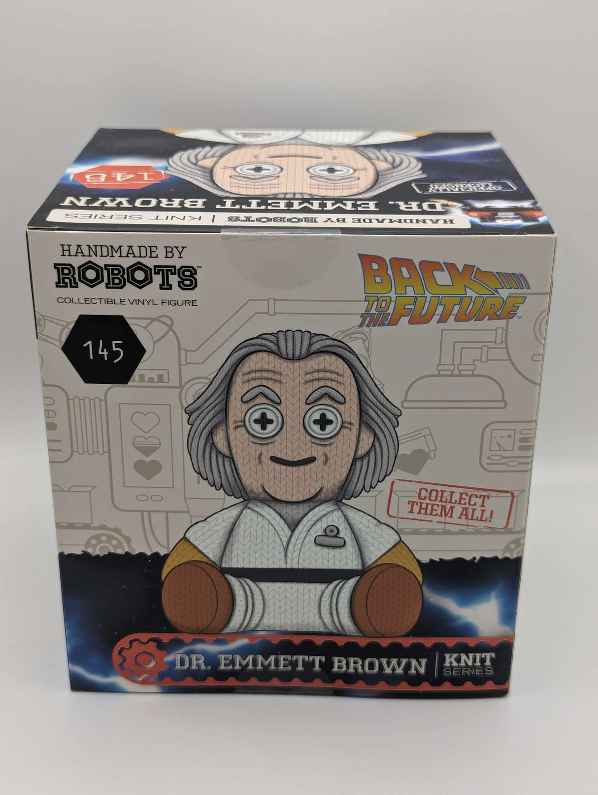 Dr. Emmett Brown | Back to The Future | Handmade by Robots | Vinyl Figure | Knit Series #145